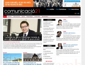 Nou disseny del portal Comunicacio21.cat